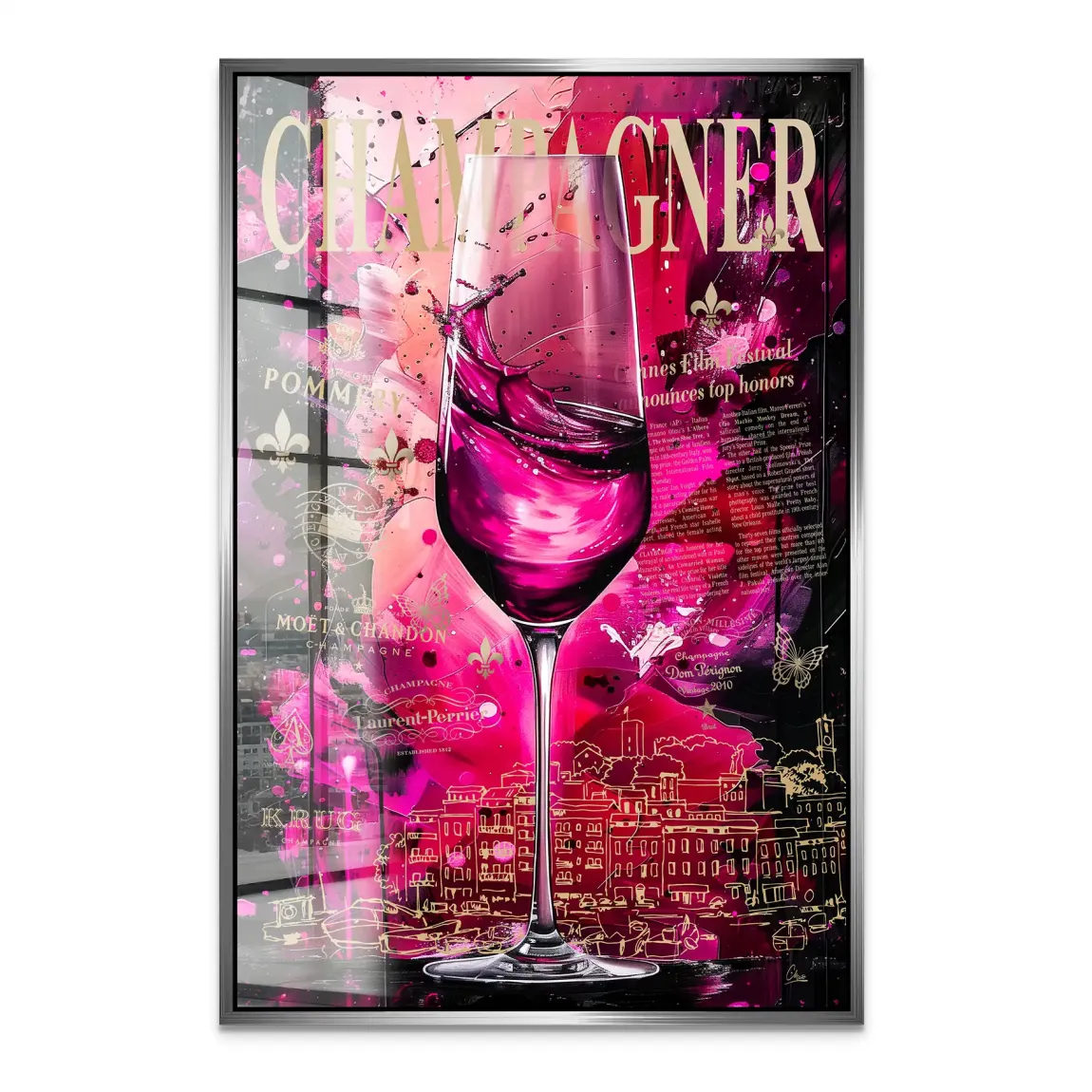 Velvet Royale Champagne Acrylglas Bild INGALERIE