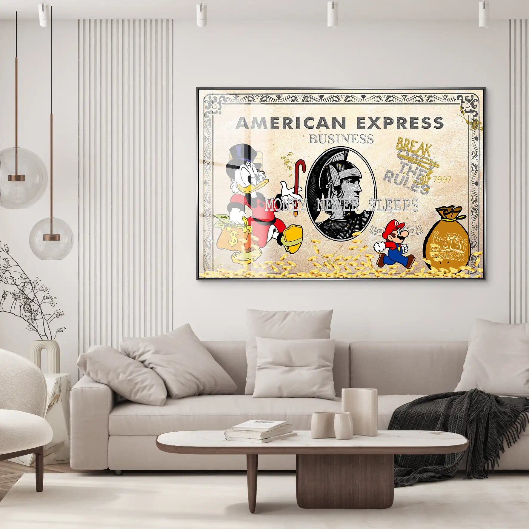 Dagobert Retro Amex Acrylglas Bild INGALERIE