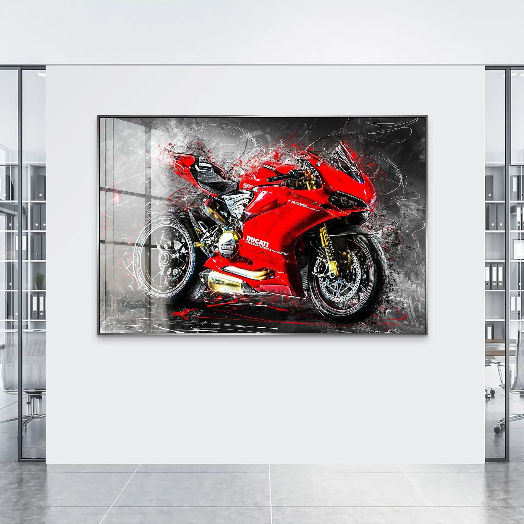 Ducati Panigale 1299 Abstrakt Acrylglas Bild INGALERIE