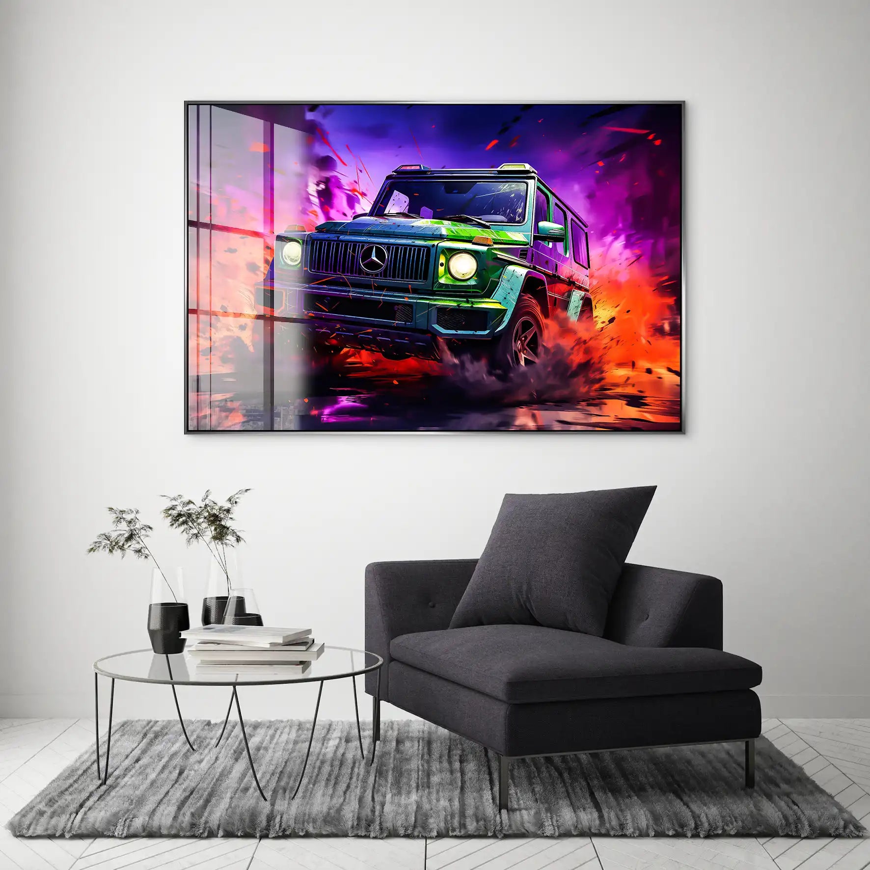 Mercedes G63 Abstrakt Acrylglas Bild INGALERIE