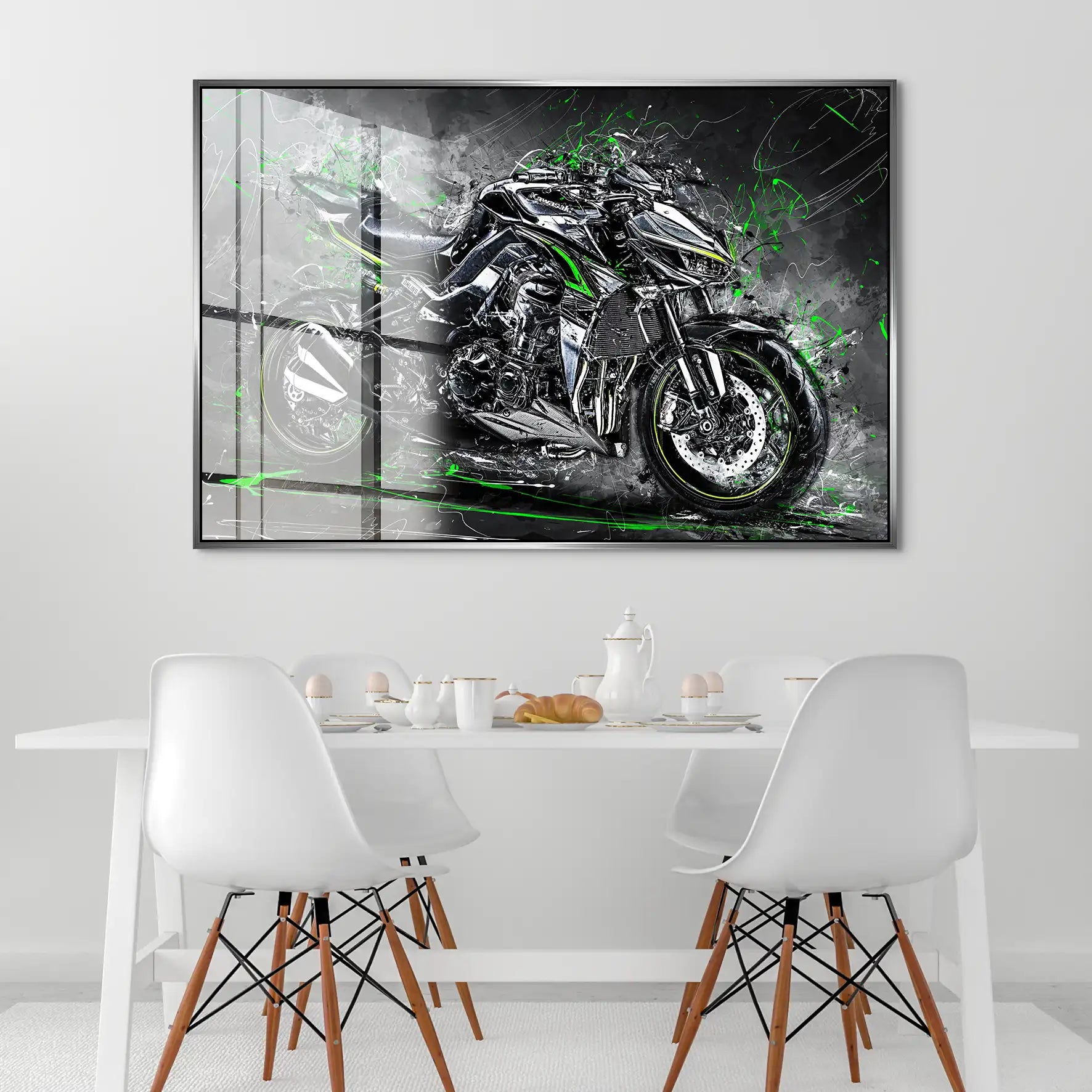 Kawasaki Z1000 Abstrakt Acrylglas Bild INGALERIE