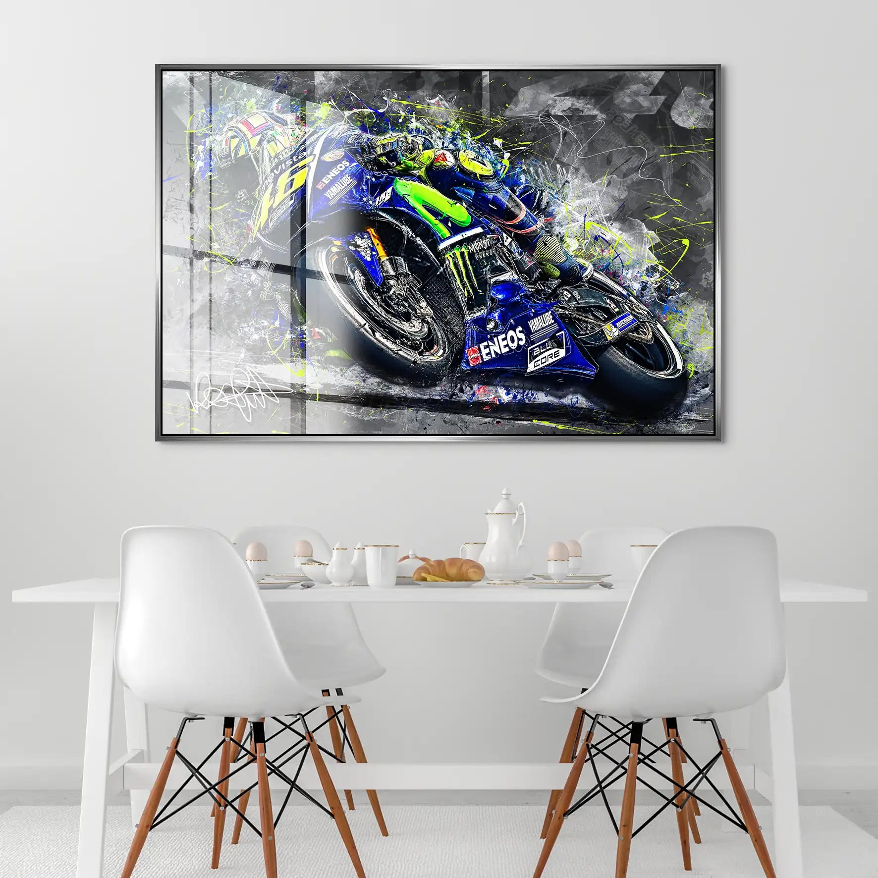 Yamaha Rossi Style Acrylglas Bild INGALERIE