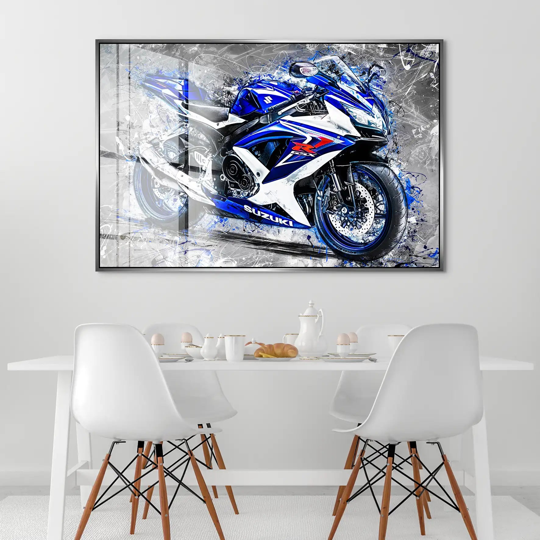 Suzuki GSXR 750 Abstrakt Black Acrylglas Bild INGALERIE