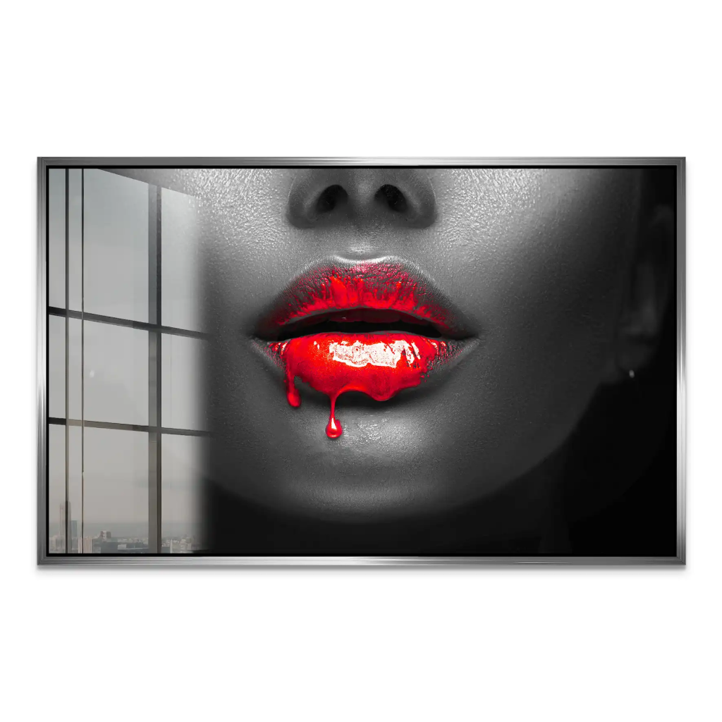 Red Lips Acrylglas Bild INGALERIE