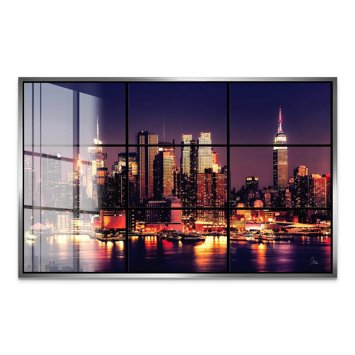 New York Skyline View Acrylglas Bild