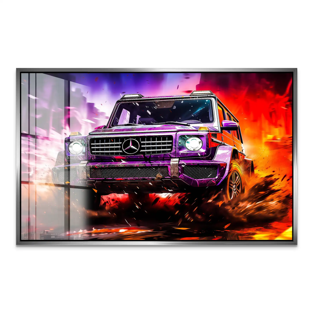 Mercedes G63 Abstrakt Offroad Acrylglas Bild INGALERIE