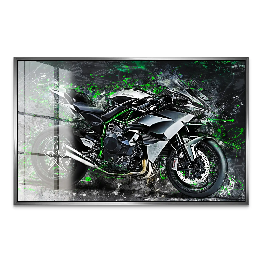 Kawasaki H2 Abstrakt Acrylglas Bild INGALERIE