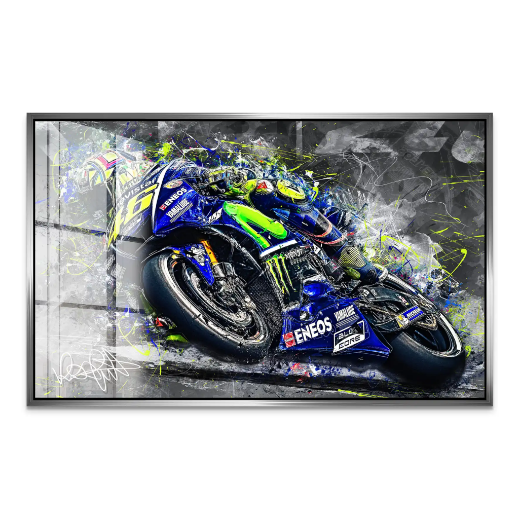 Yamaha Rossi Style Acrylglas Bild INGALERIE