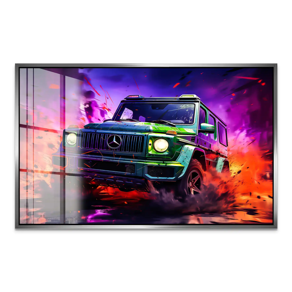 Mercedes G63 Abstrakt Acrylglas Bild INGALERIE