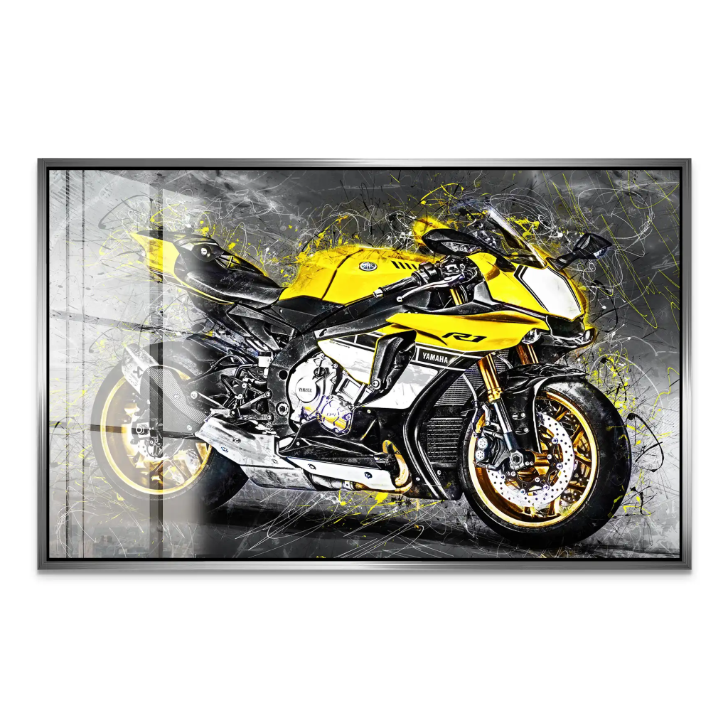 Yamaha R1 Abstrakt Acrylglas Bild INGALERIE