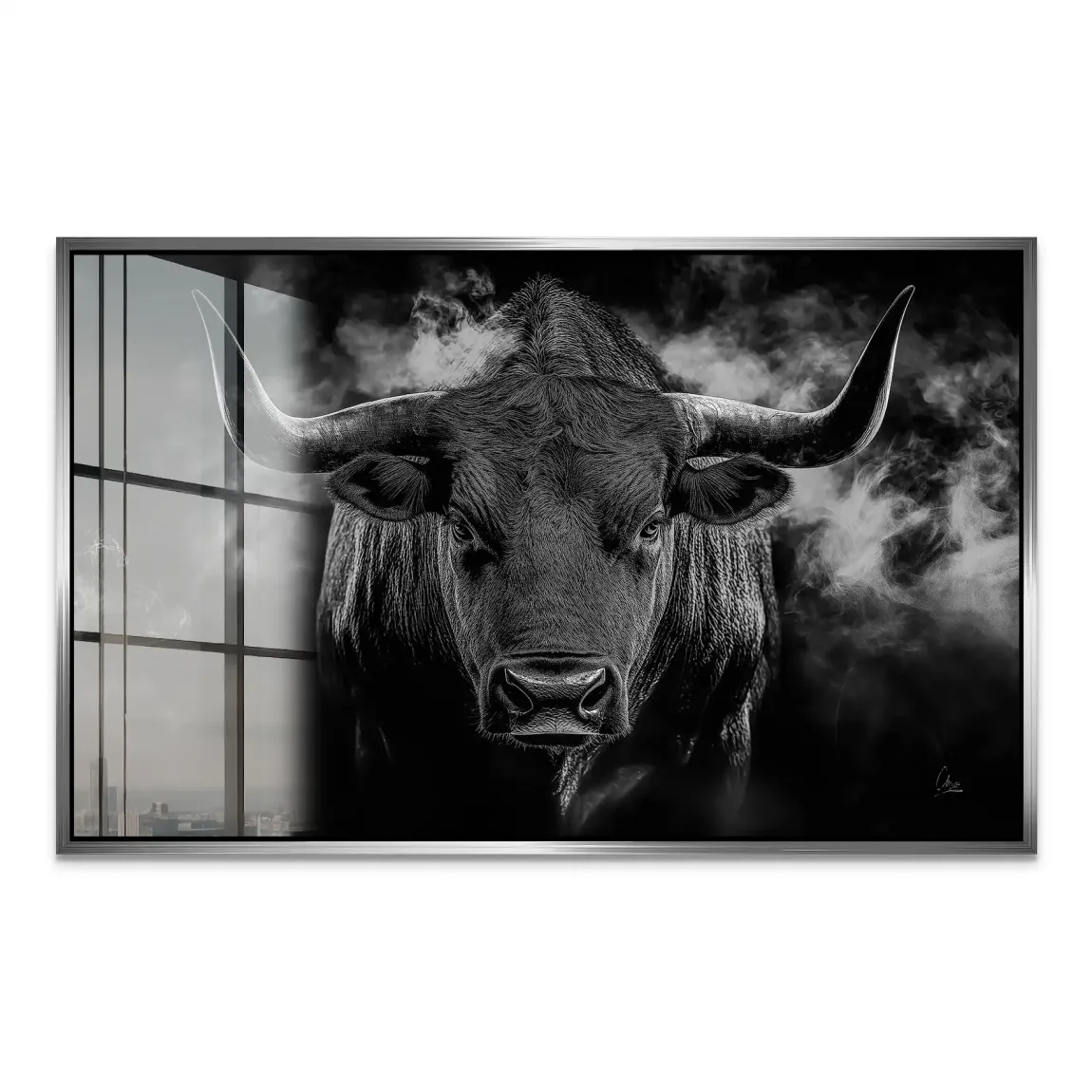 Black Bull Vision  Acrylglas Bild