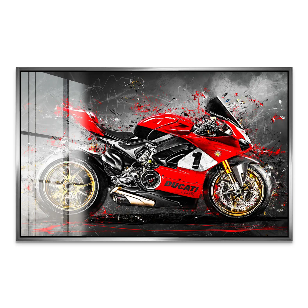 Ducati 916 V4 Abstrakt Acrylglas Bild INGALERIE