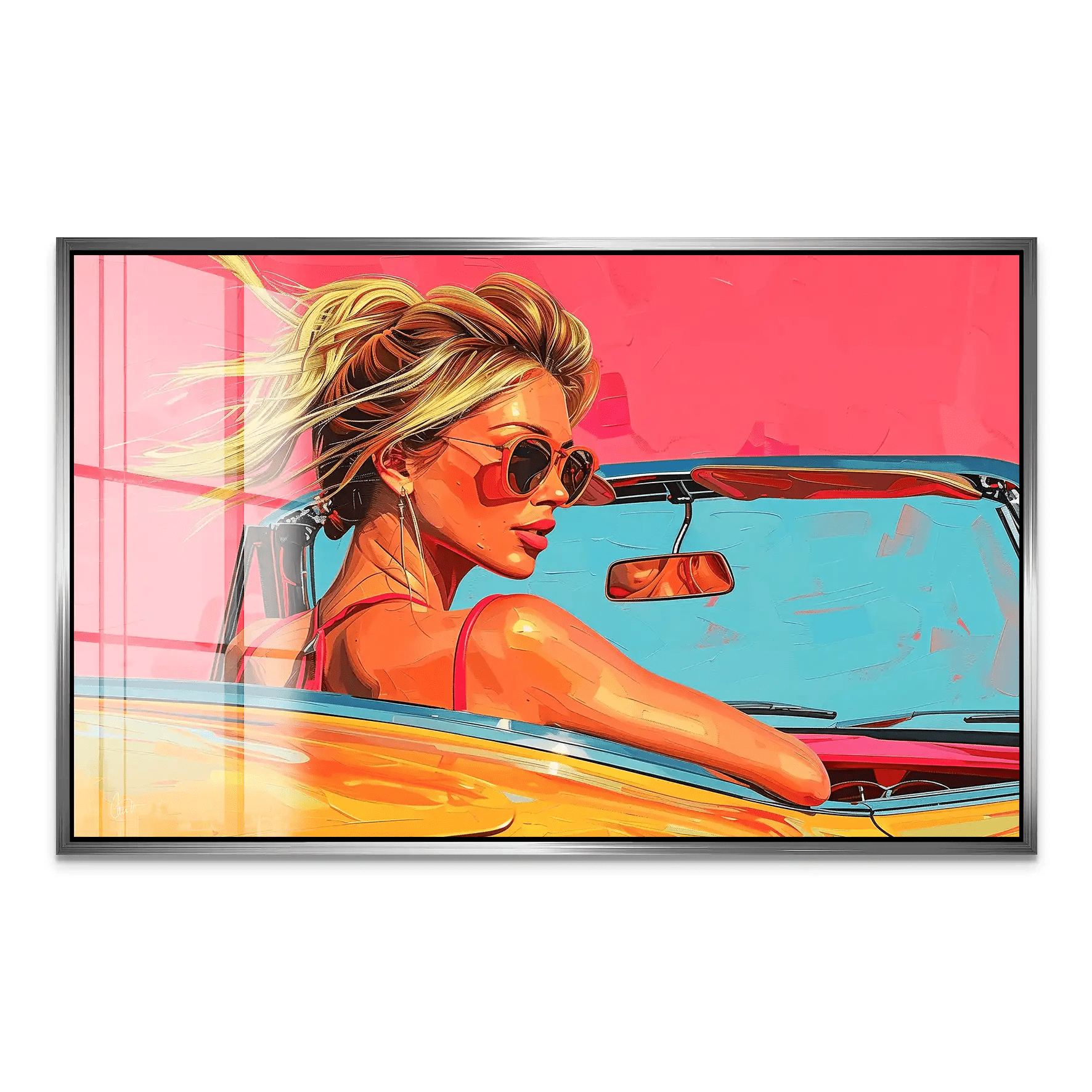 Roadtrip USA Pop Art Acrylglas Bild INGALERIE