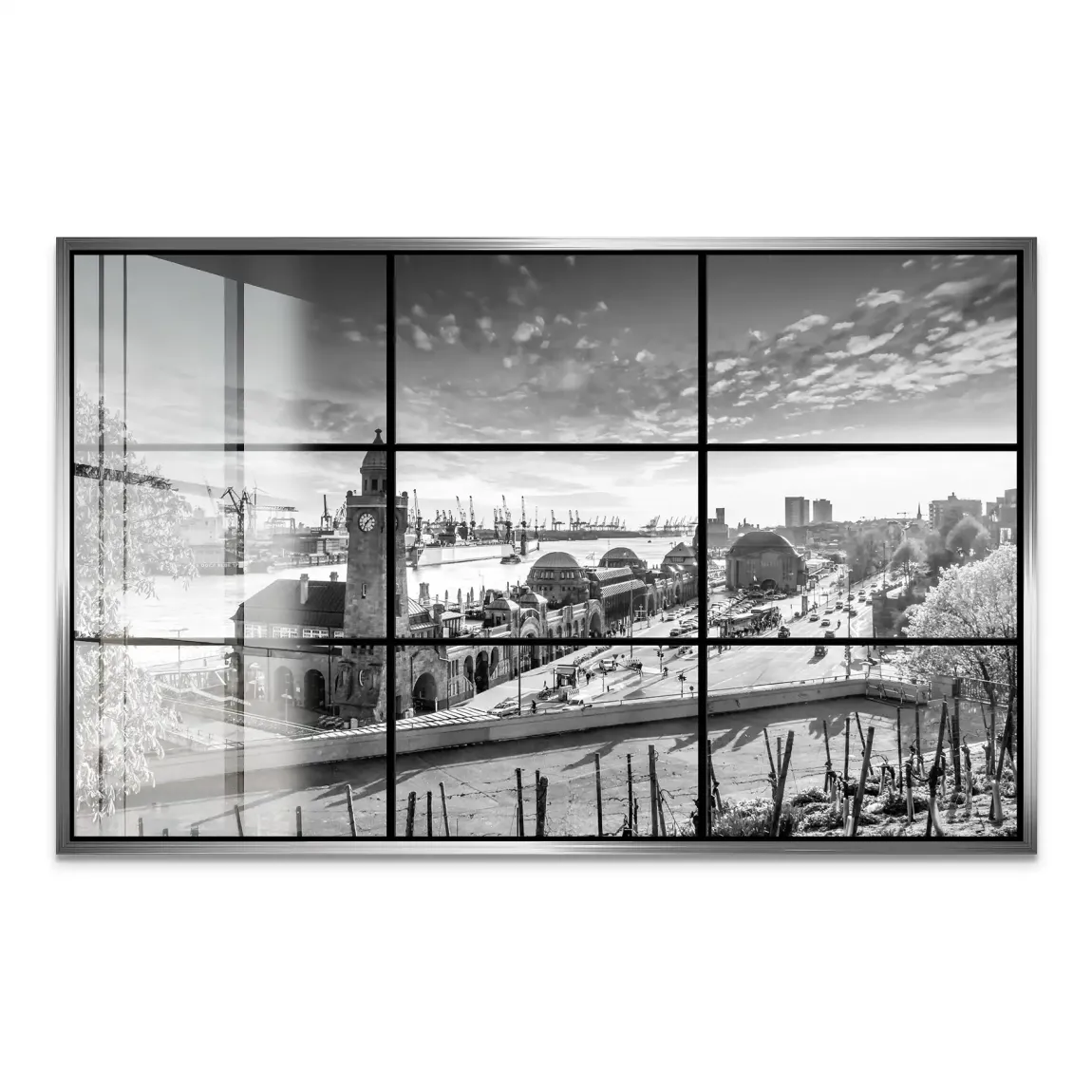 Hamburg Skyline Classic Acrylglas Bild