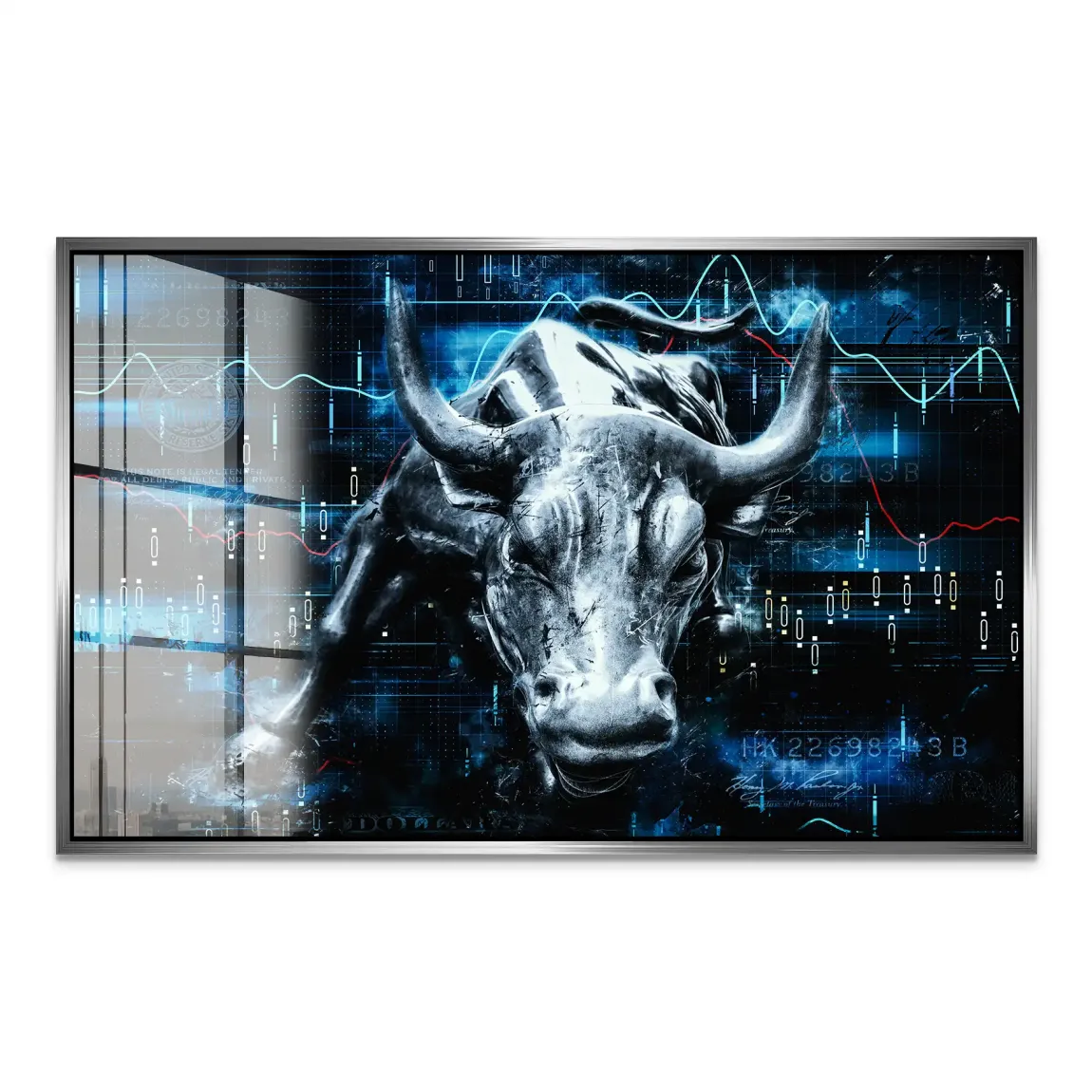 Börsenbulle Royal Acrylglasbild