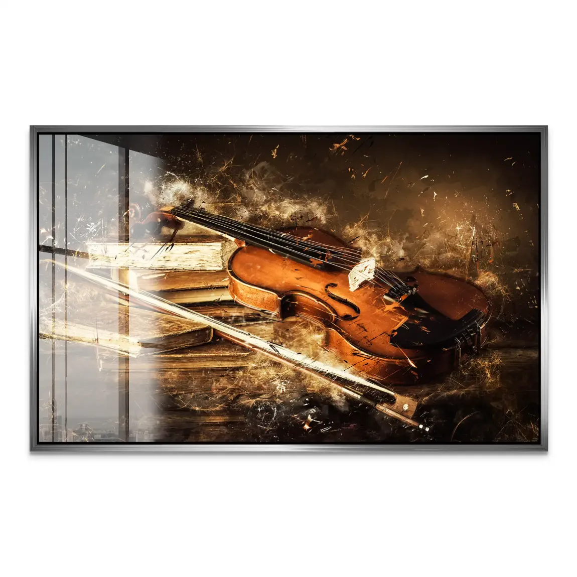 Silent Strings Violine Acrylglas Bild