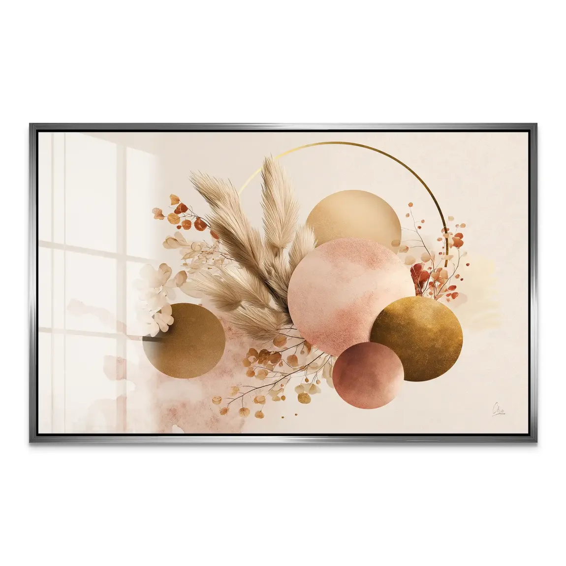 Golden Balance Acrylglas Bild