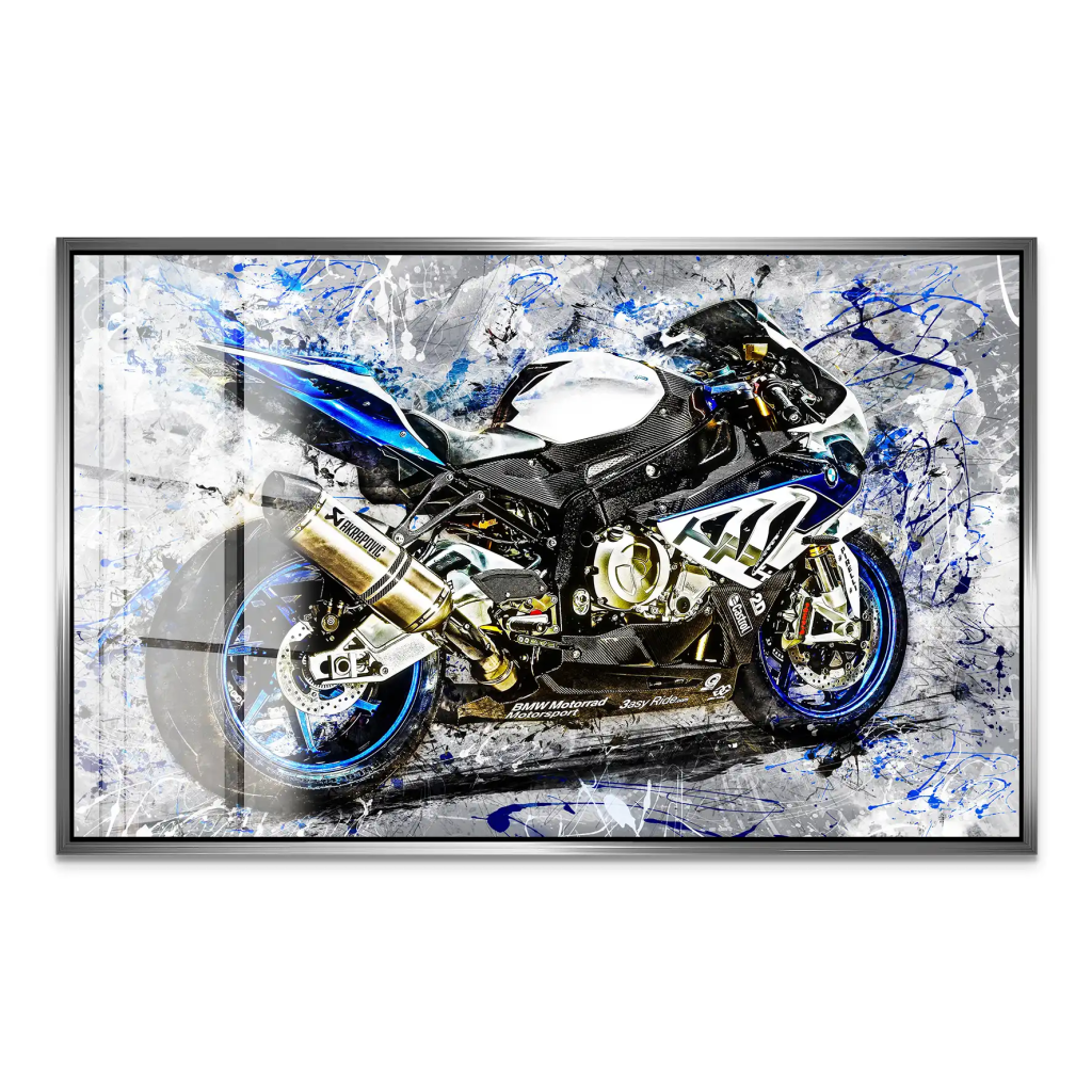 BMW HP4 Abstrakt Acrylglas Bild INGALERIE