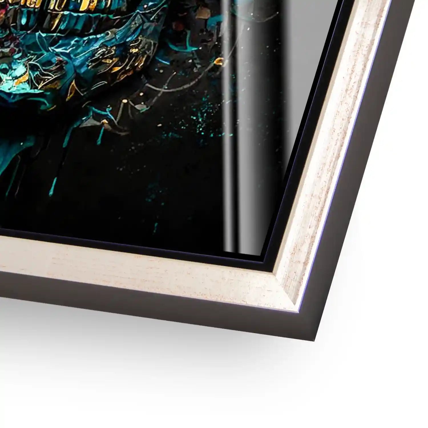 Totenkopf Gold Style Acrylglasbild INGALERIE