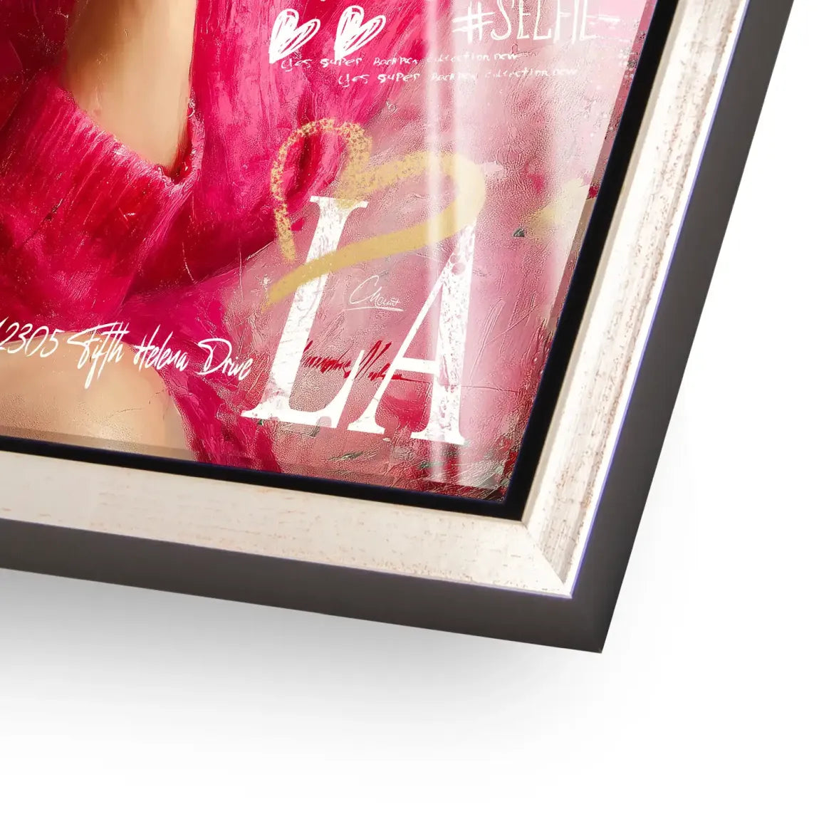 Smile in Pink Acrylglasbild INGALERIE