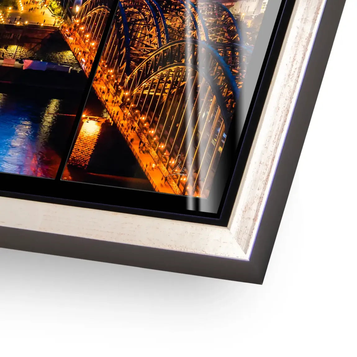 Köln City Lights Acrylglasbild