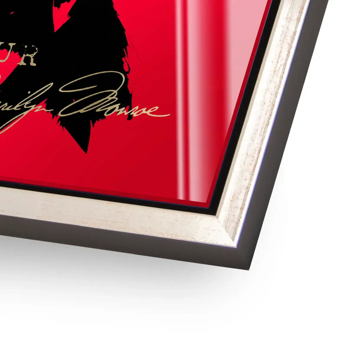 Marilyn Red Glamour Acrylglasbild