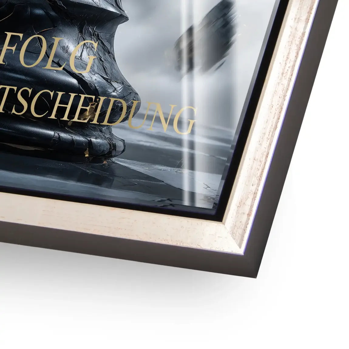 Schwarze Entscheidung Acrylglasbild