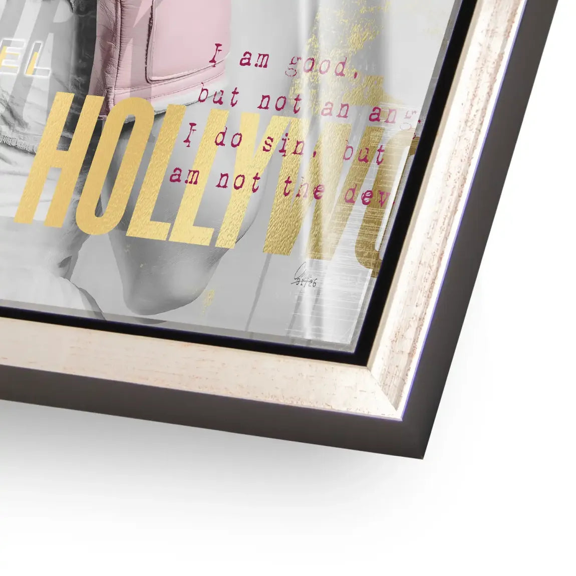 Marilyn Monroe Champ Pop Art Acrylglasbild