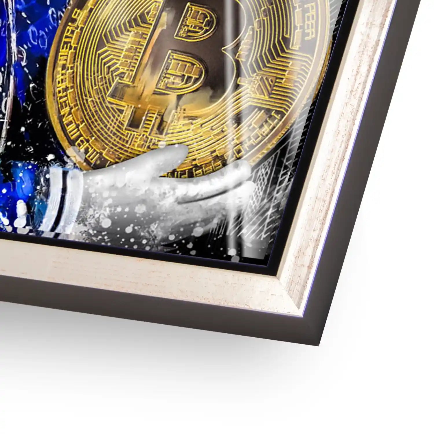 Dagobert Bitcoin Pop Art Acrylglas Bild INGALERIE