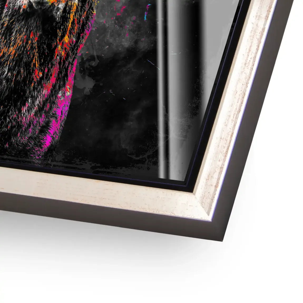 Bunter Hirsch Acrylglasbild