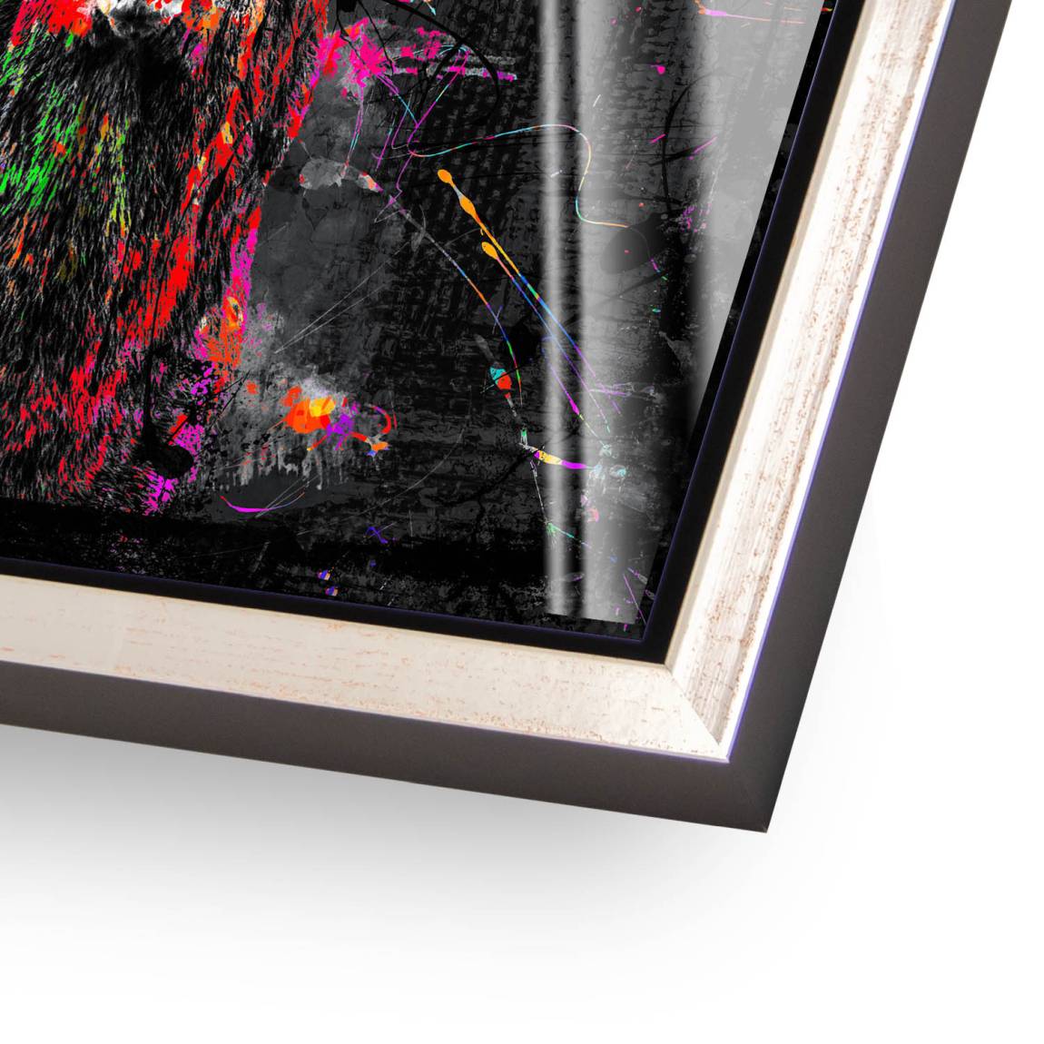 Hirsch Pop Style Acrylglasbild