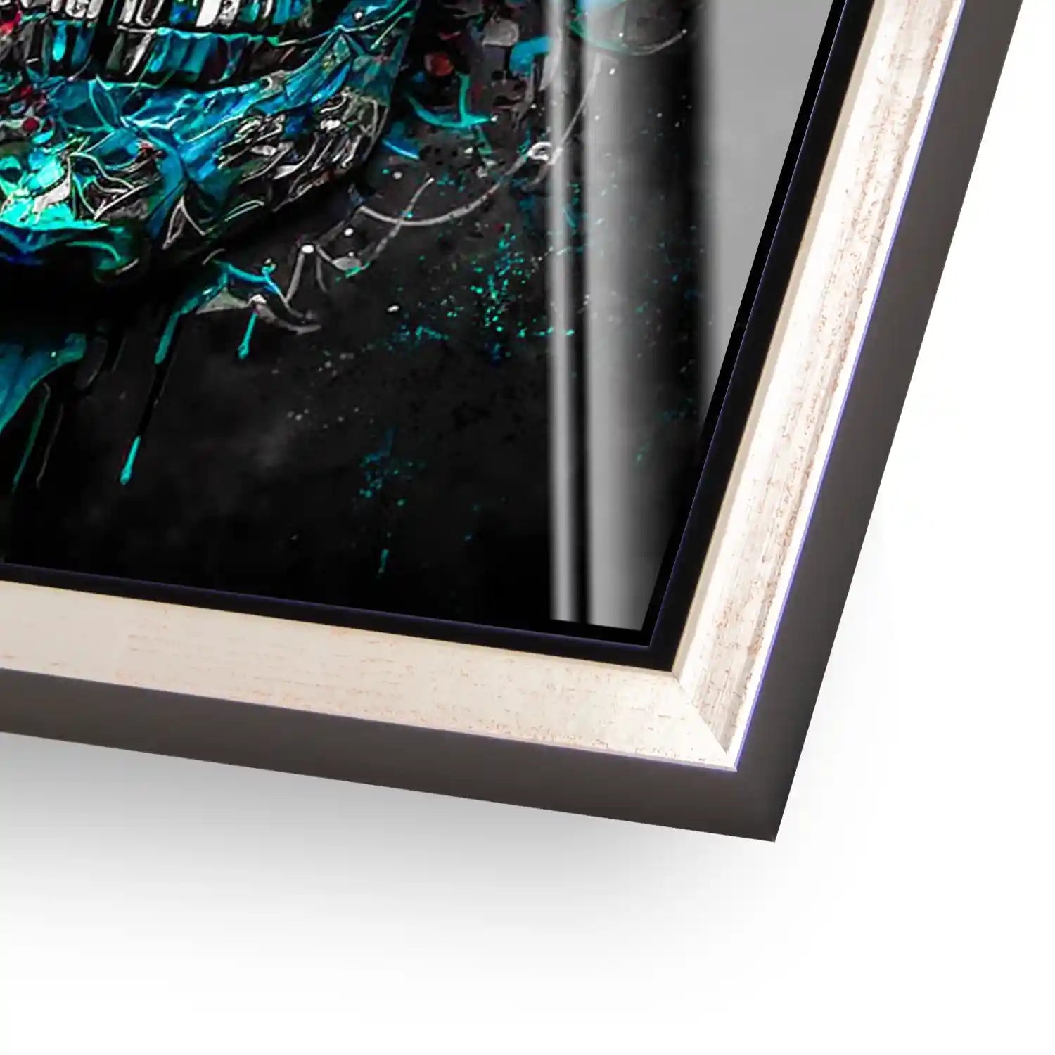 Totenkopf Silver Style Acrylglas Bild INGALERIE