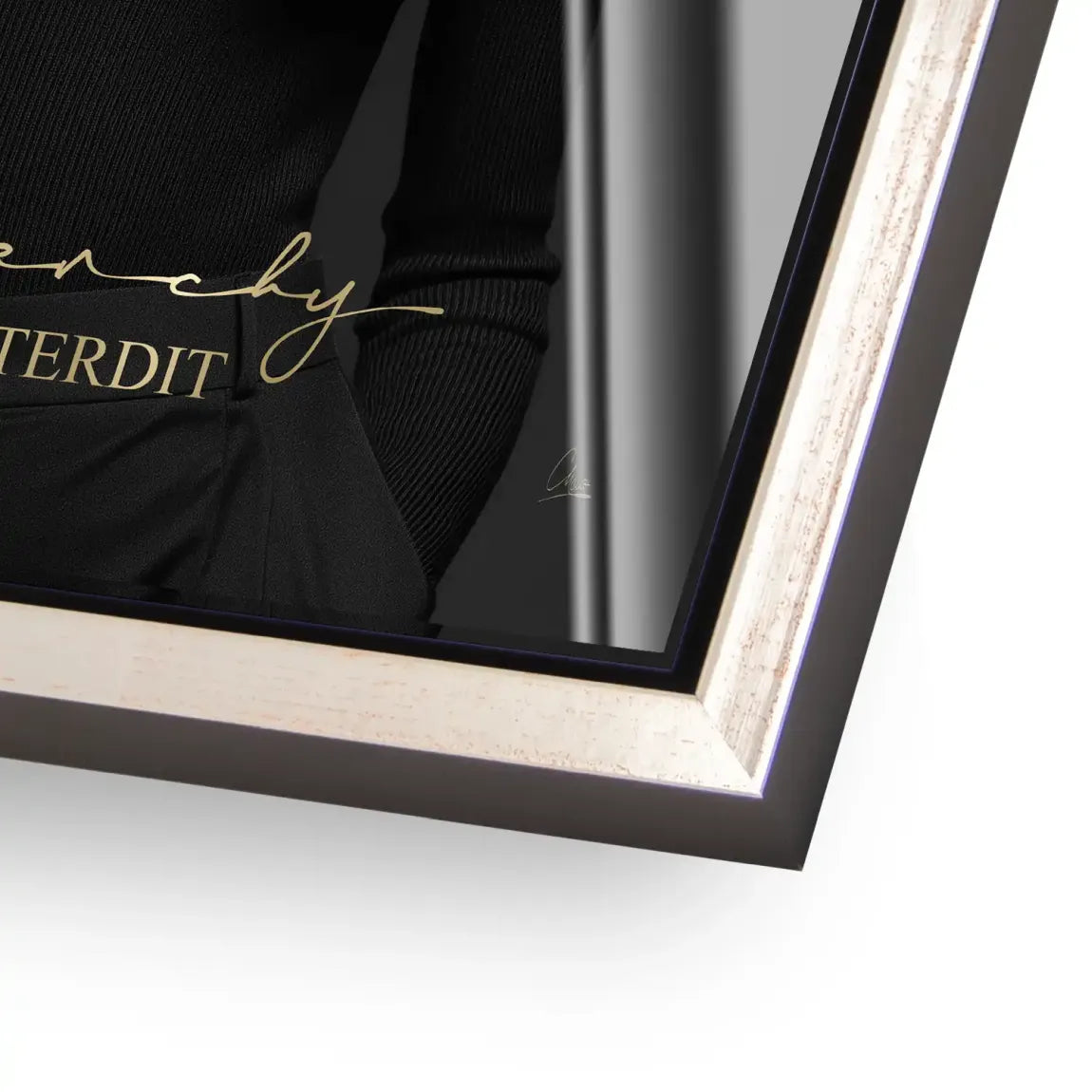 Audrey Givenchy Noir Acrylglasbild