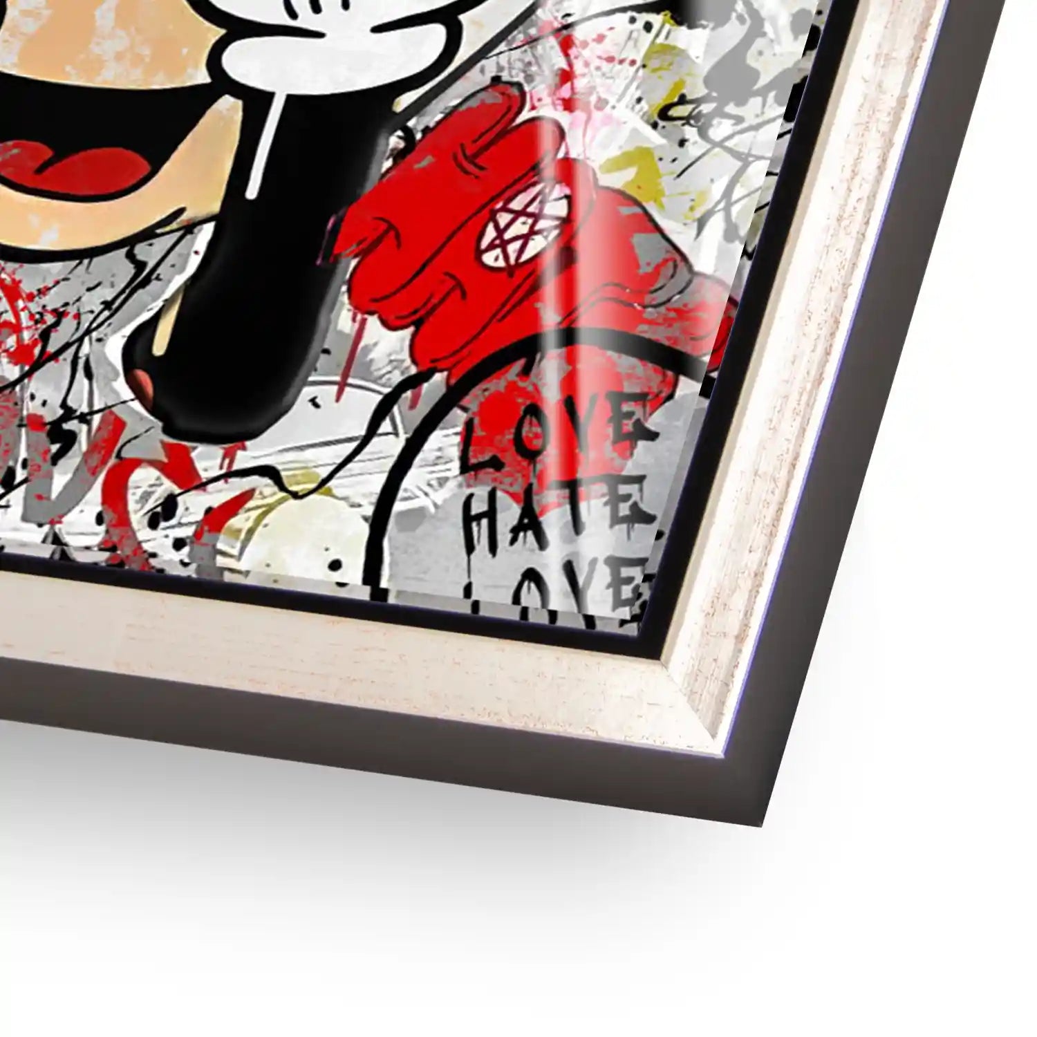 Micky Graffiti Street Art Acrylglas Bild INGALERIE