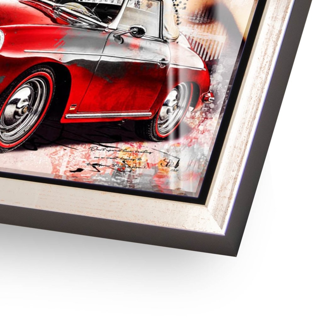 Marilyn Monroe Porsche Pop Art AluDibond Bild INGALERIE