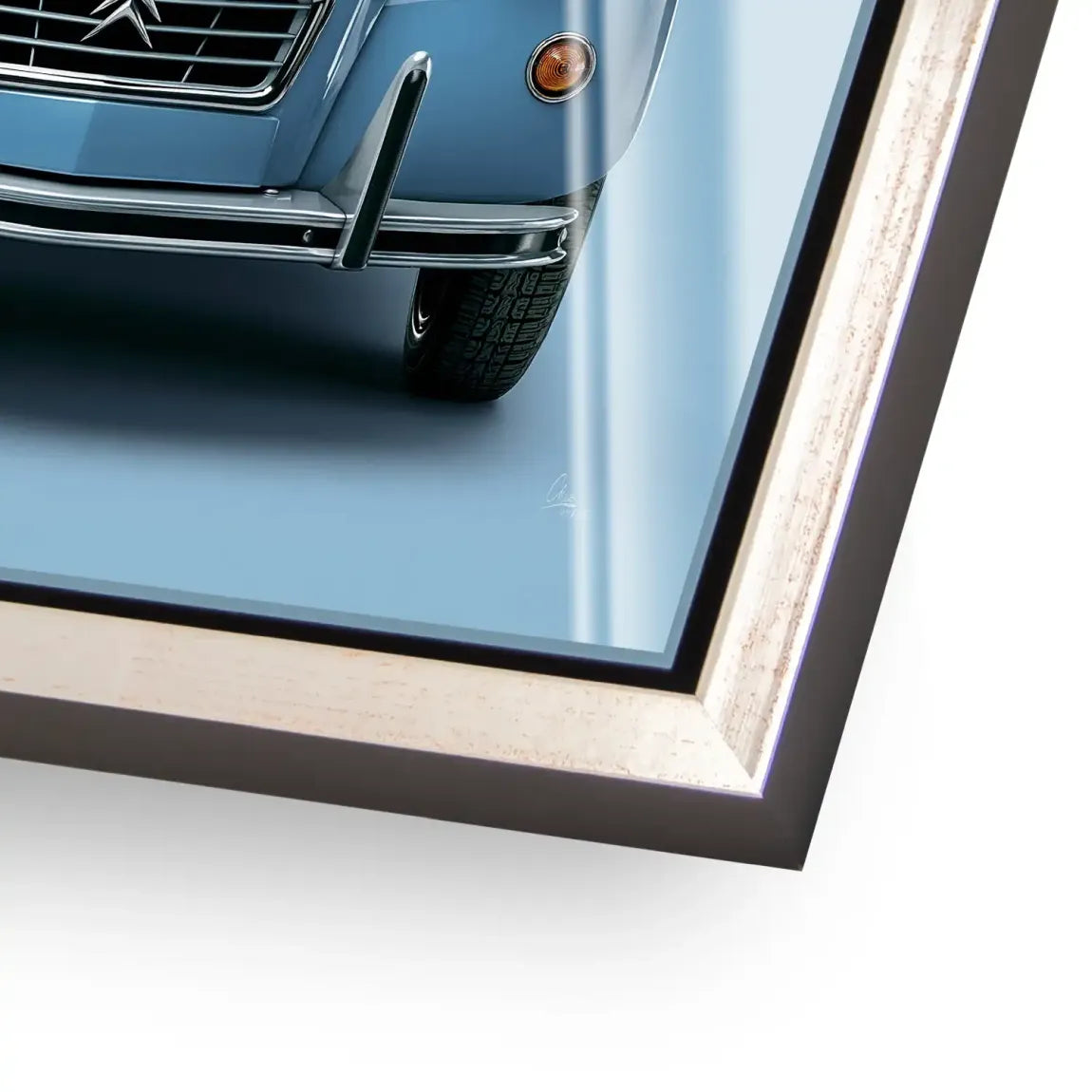 Citroen 2CV Bleu Acrylglasbild