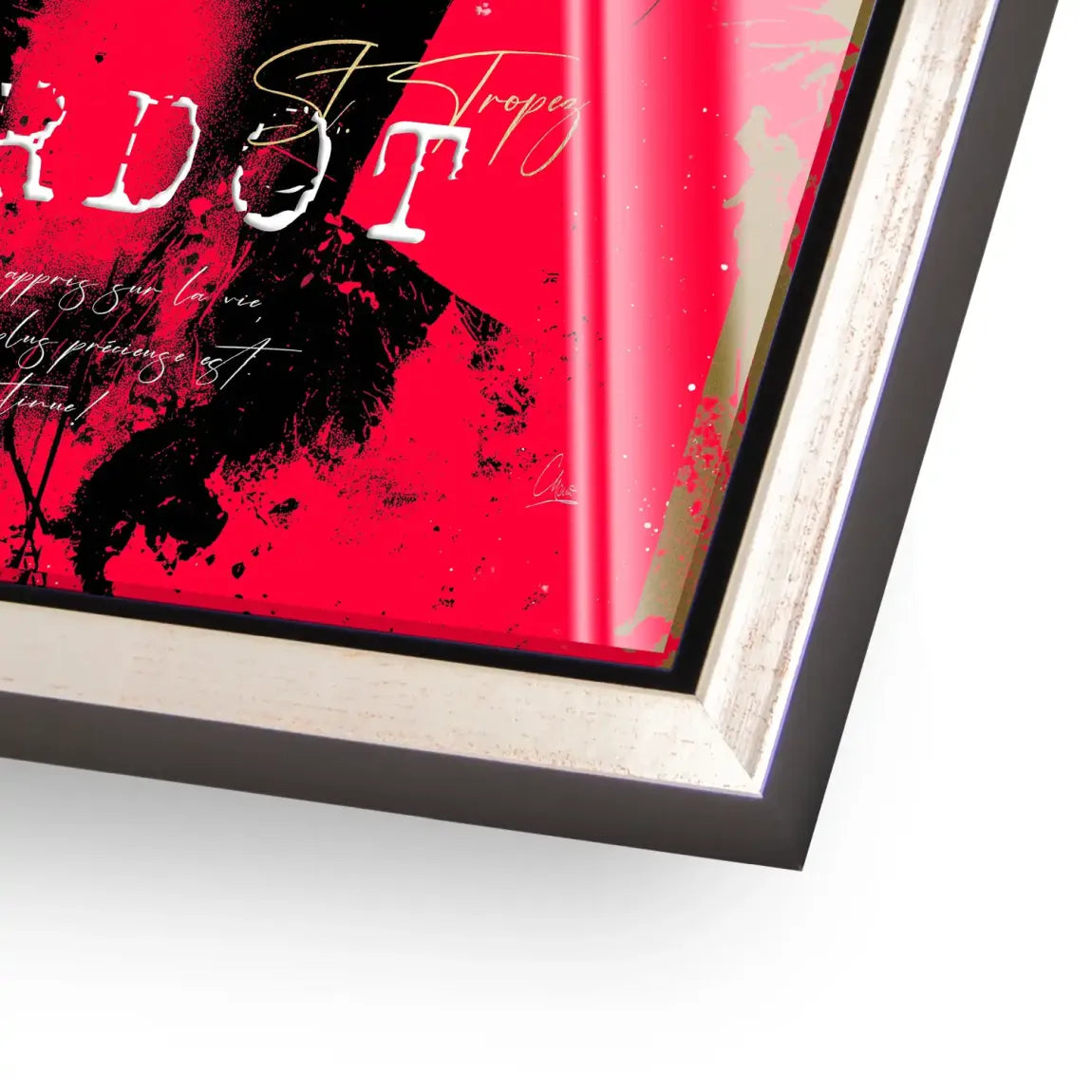 Brigitte Bardot Red Art Acrylglasbild