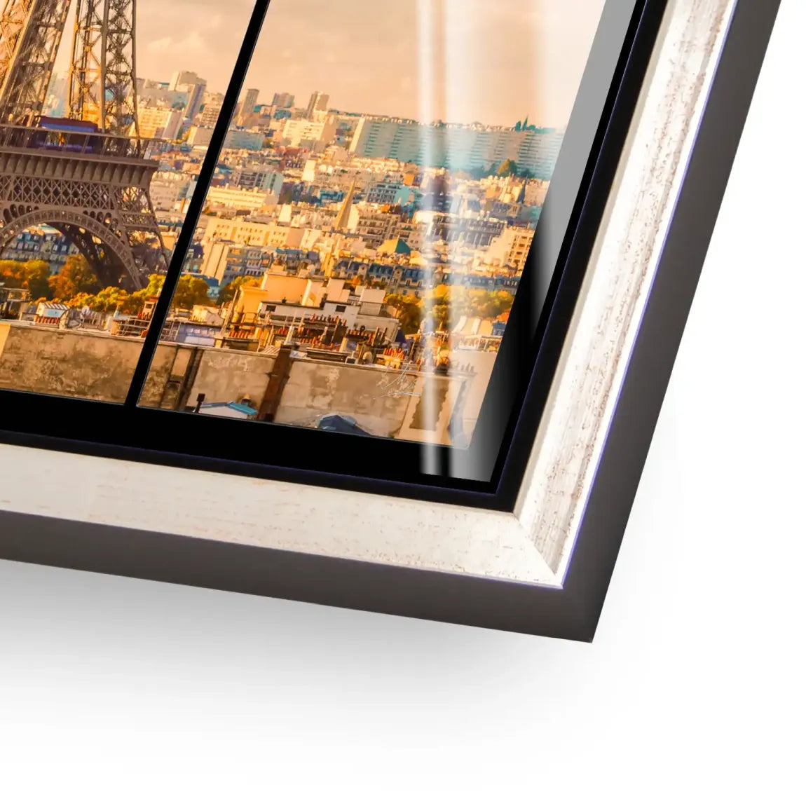 Morning Glow Paris Acrylglasbild