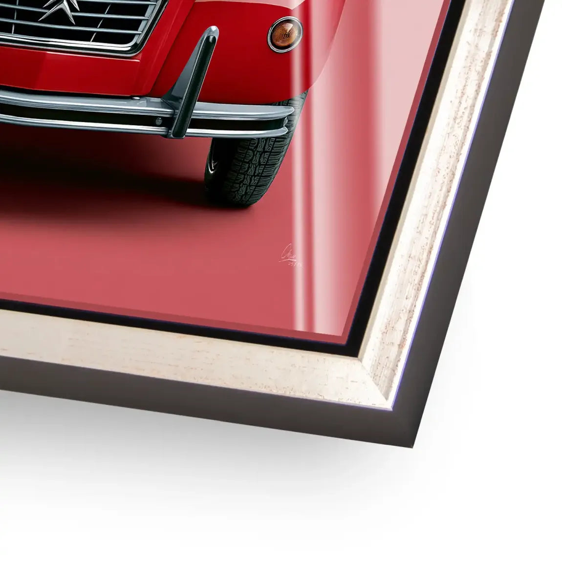 Citroen 2CV Rouge Acrylglasbild