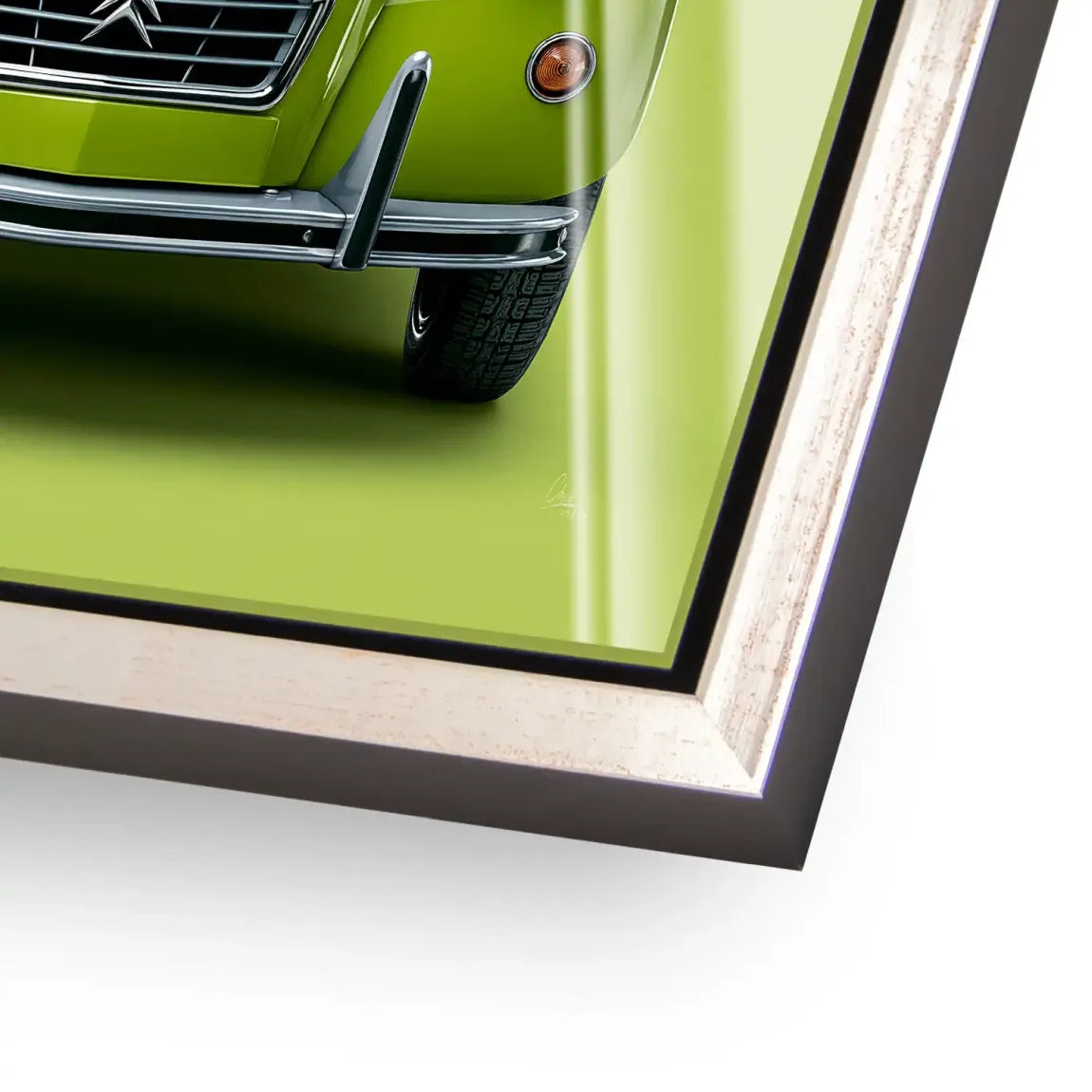 Green Citroen 2CV Acrylglasbild