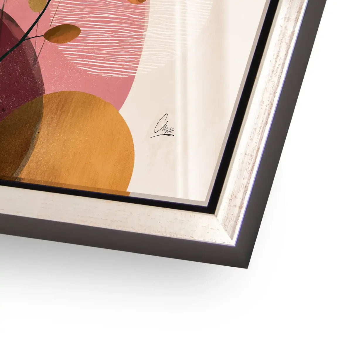 Golden Terra Harmony Acrylglasbild