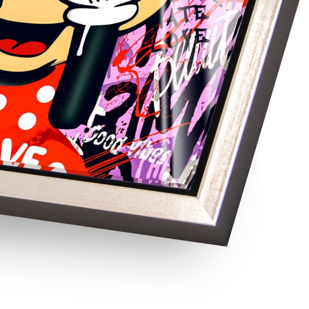 Bad Minnie Street Art Acrylglas Bild INGALERIE