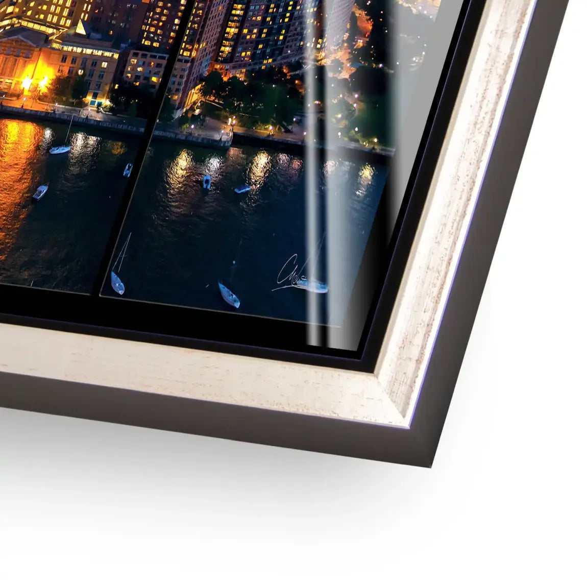 Skyline Lights New York Acrylglasbild