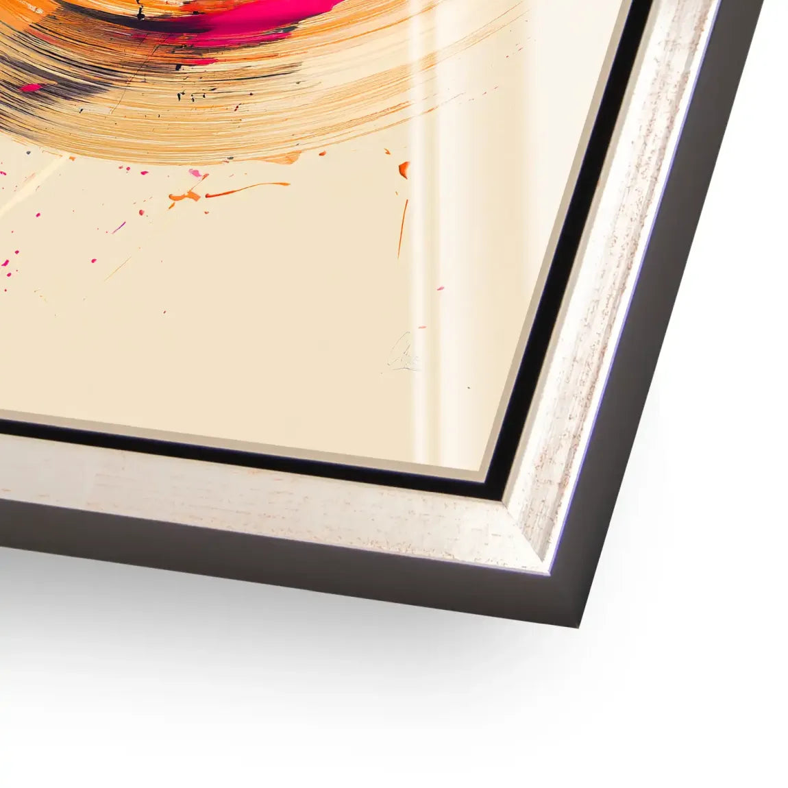 Bewegte Farbe Abstrakt Acrylglasbild