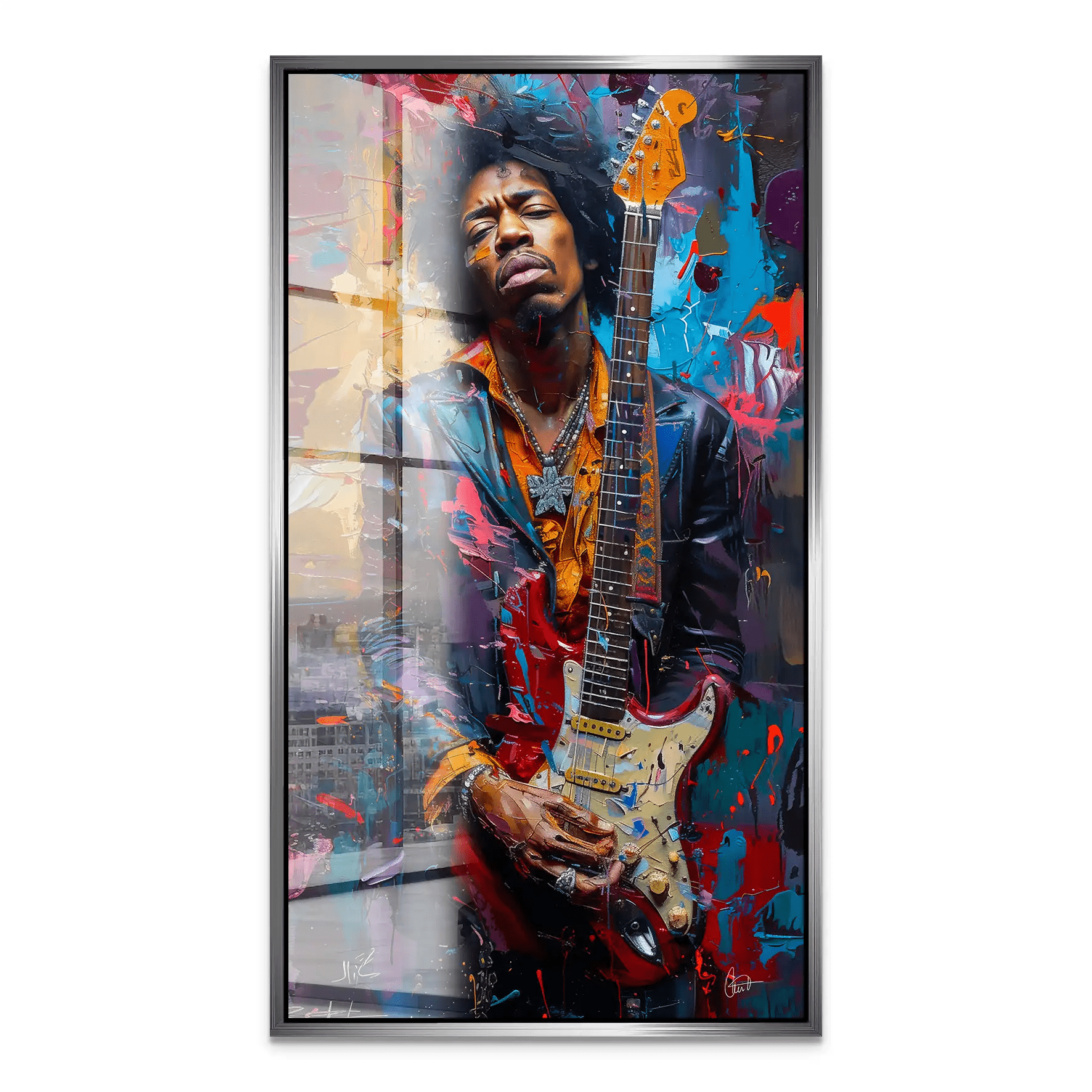 Jimi Abstrakt Color Acrylglas Bild INGALERiE