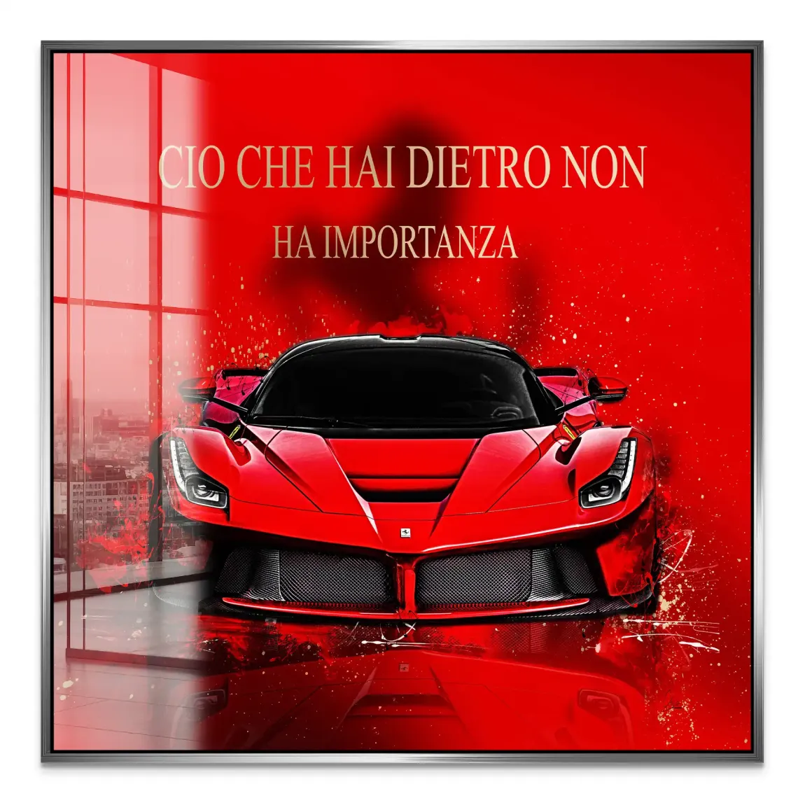 Red Velocity La Ferrari Acrylglas Bild