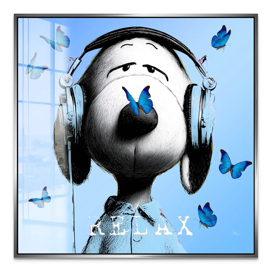 Snoopy Relax Acrylglasbild