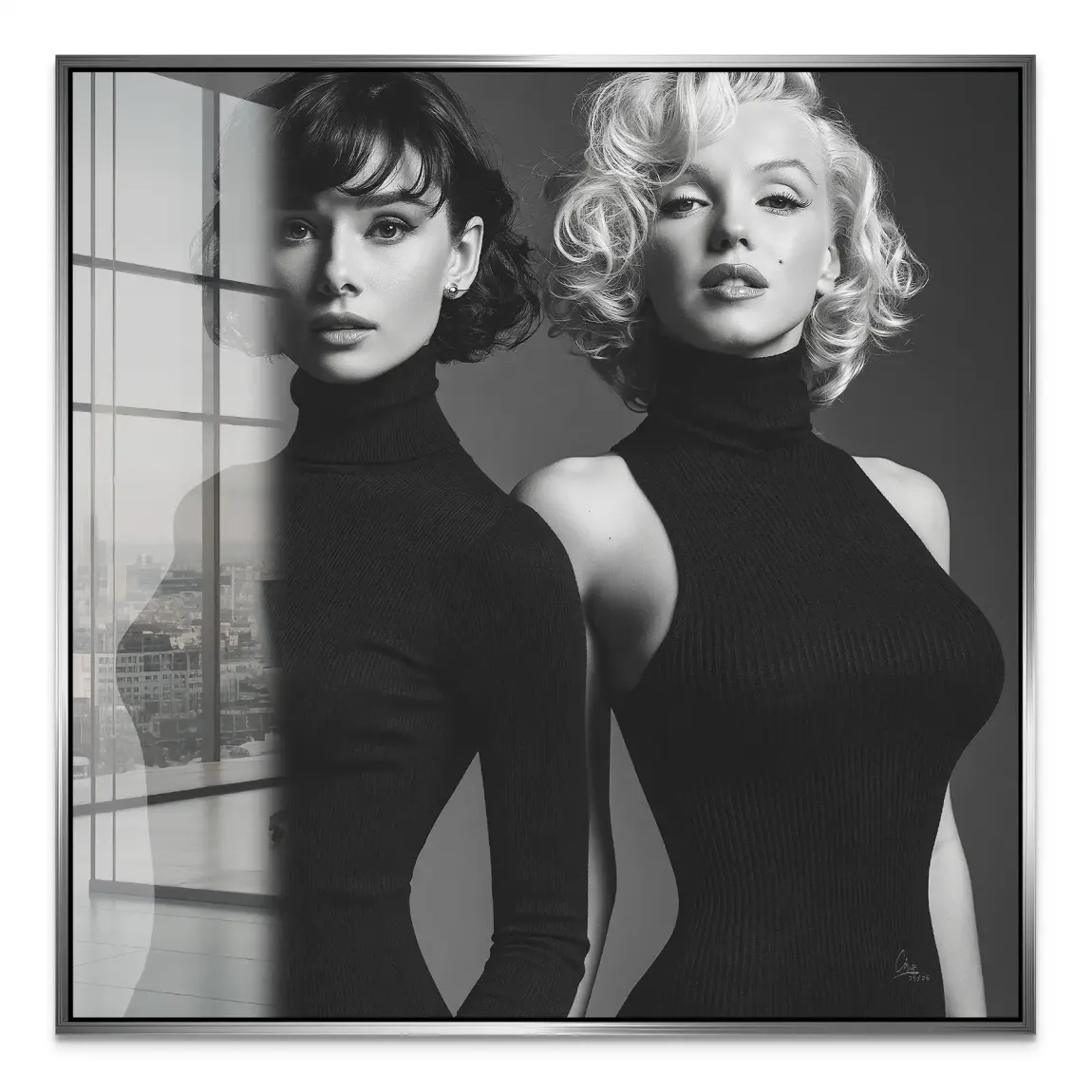 Audrey & Marilyn Acrylglasbild