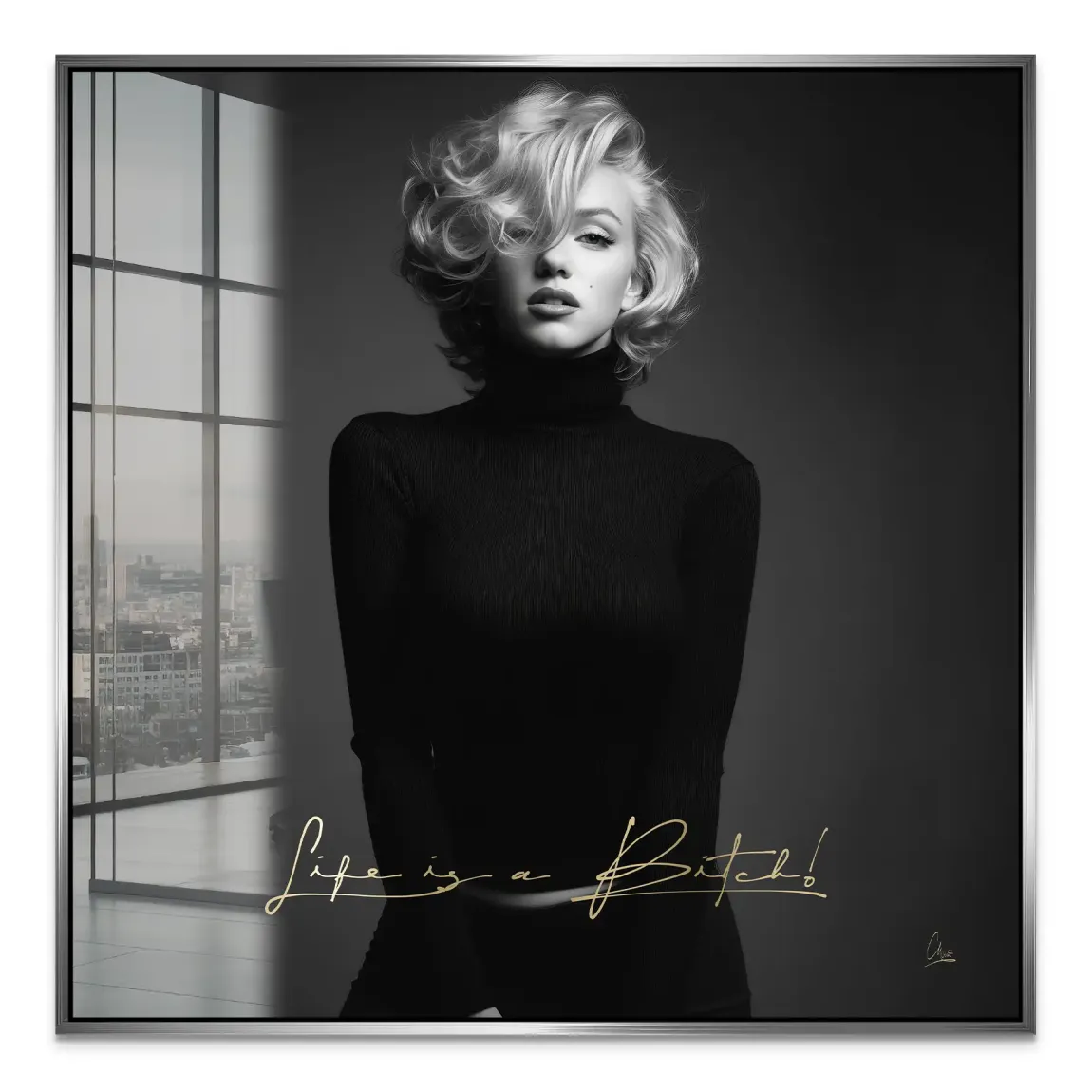 Monroe Life is a Bitch Acrylglas Bild
