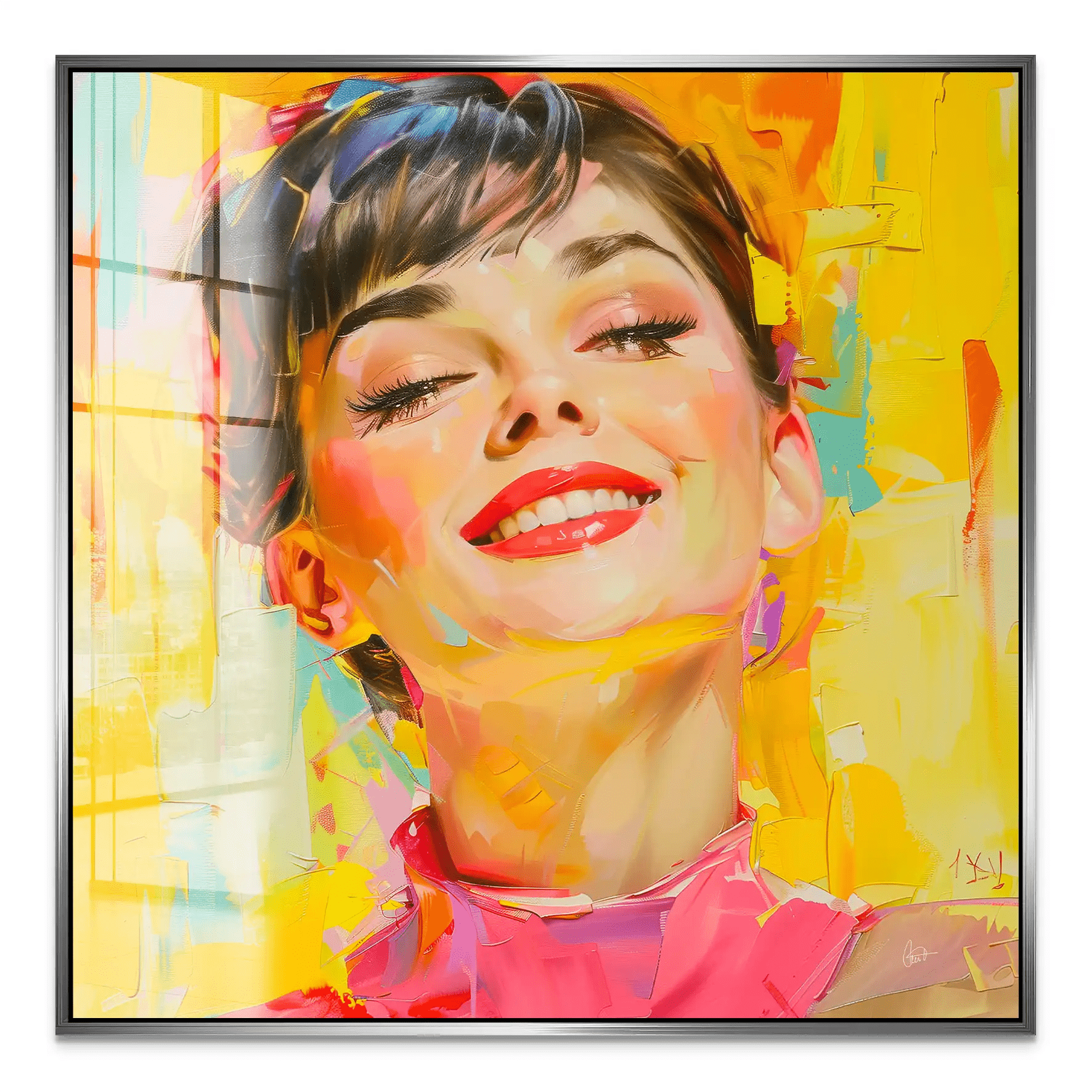 Audrey Modern Art Style Acrylglas Bild INGALERIE